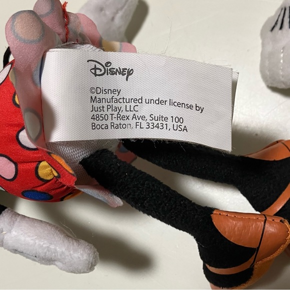 Disney Summer Mickey & Minnie Sunglasses & Bathing Suit 10" Plush Lot of 2 - Picture 6 of 7